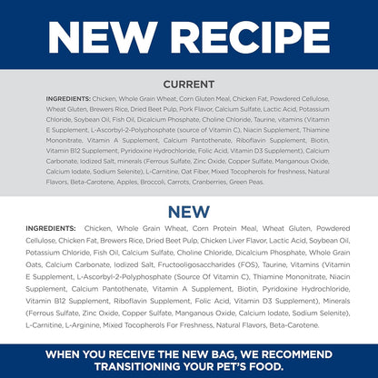 Adult 7+ Indoor Dry Cat Food, Chicken, 15.5 Lb. Bag