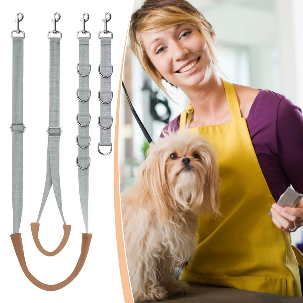 3Pcs/Set Pet Grooming Tether Adjustable Pet Leash Dog Grooming Belly Strap Dog Bathing Restraint Leash Table Strap Pet Supplies