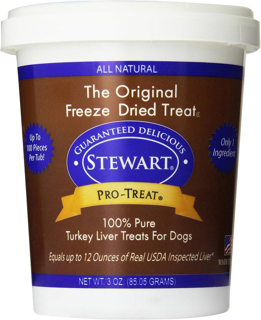 Freeze Dried Dog Treats Made in USA [Single Ingredient Puppy and Dog Training Treats - Grain Free Natural Dog Treats] Resealable Tub to Preserve Freshness Turkey Liver 3 Oz.