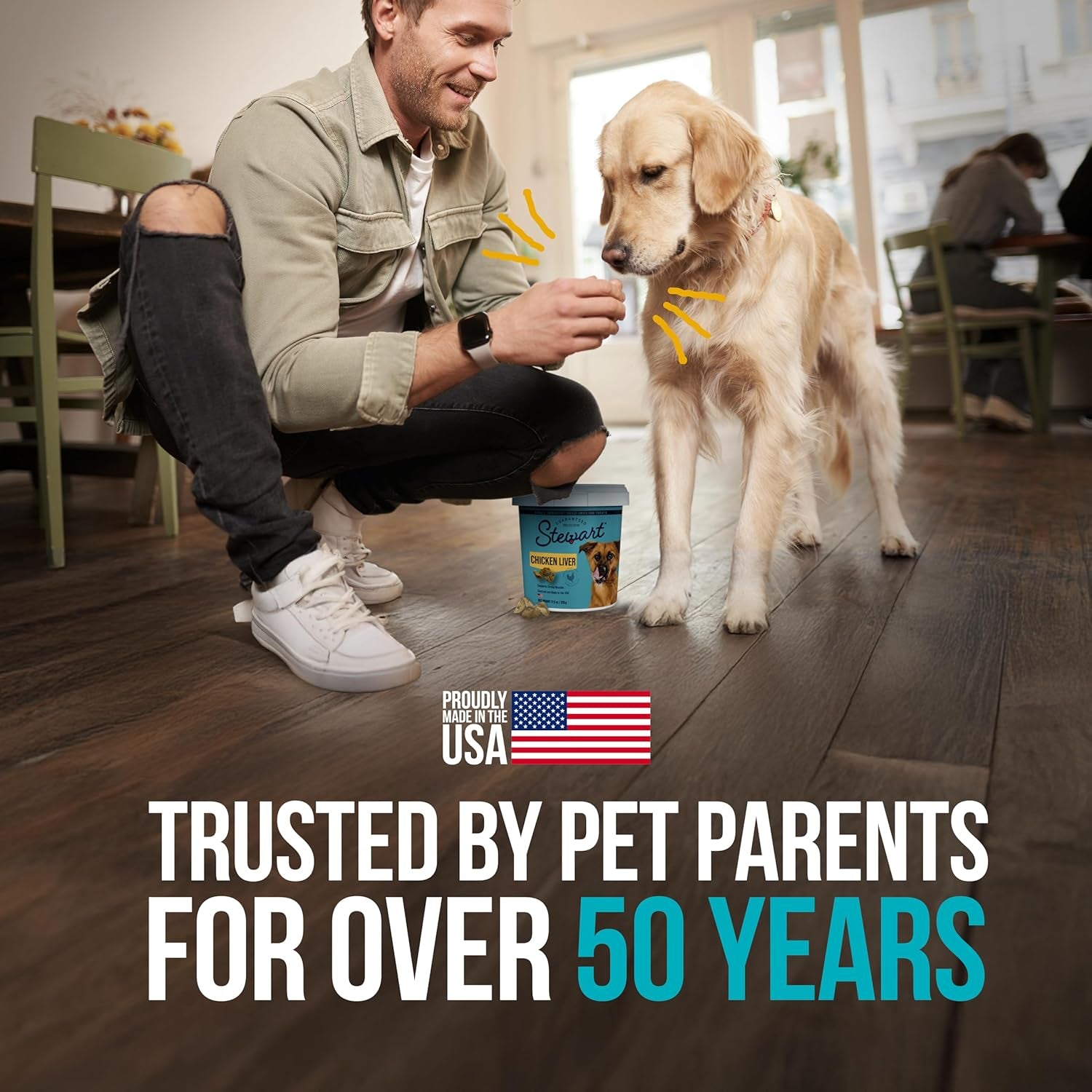 100% Chicken Liver Dog Treats, 1.5 Oz Tub, ~25 Pieces, Freeze Dried Raw, Single Ingredient, 60% Protein Training Treats or Meal Topper, Grain Free, Gluten Free