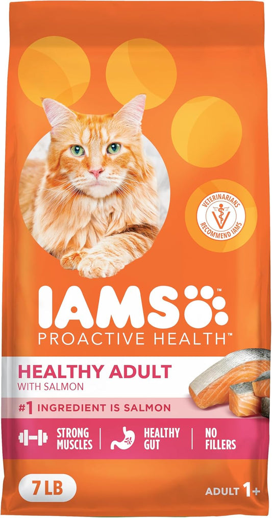 Proactive Health Dry Cat Food, Healthy Cat Food Dry Recipe for Adults, Salmon, 7 Lb. Bag